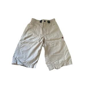 Tommy Hilfiger Boys Grey Bermuda Shorts, Drawstring, Size 6 (Like New)